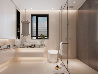 现代卫浴间 洗手间