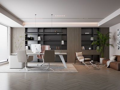 现代董事长 总经理办公室3d模型 现代董事长 总经理办公室