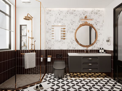 法式轻奢卫浴间 洗手间