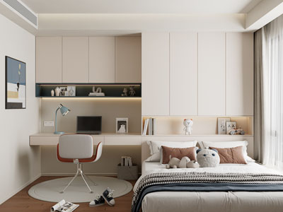 现代榻榻米卧室 儿童房