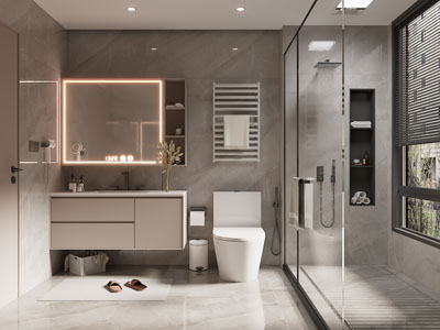 现代卫浴间 洗手间