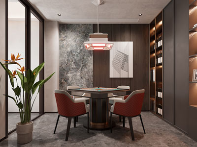 现代棋牌室 休闲室