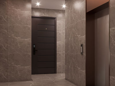 现代电梯间 过道3d模型 现代电梯间 过道