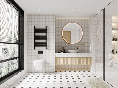 现代卫浴间 洗手间