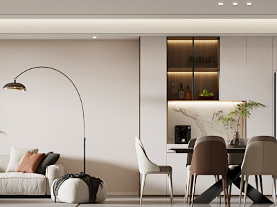 现代客厅餐厅