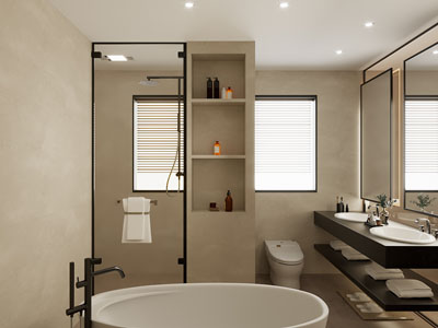 现代卫浴间 洗手间