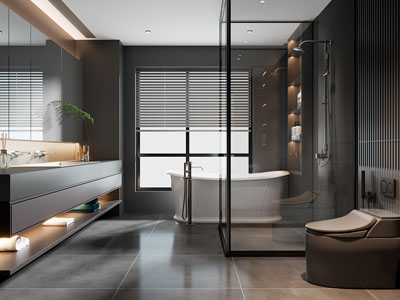 现代卫浴间 洗手间