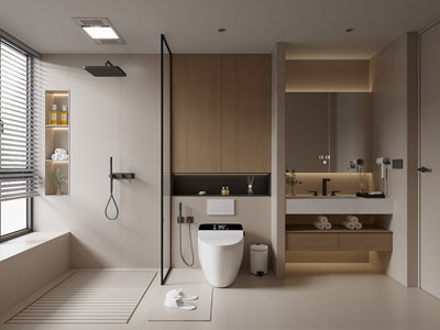 现代卫浴间 洗手间