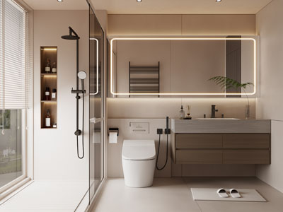 现代卫浴间 洗手间