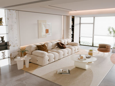 现代奶油风客厅