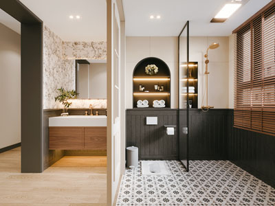 法式轻奢卫浴间 洗手间