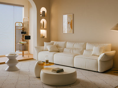 侘寂风奶油风客厅