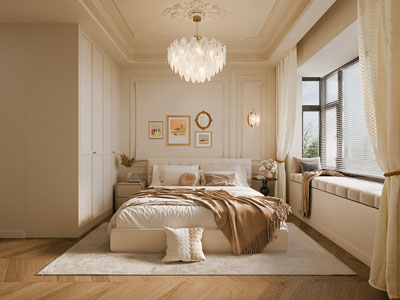 法式奶油风卧室