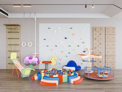 现代儿童游乐室 娱乐空间