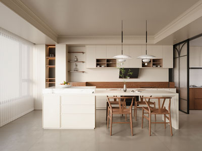 现代开放式厨房 餐厅