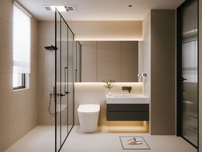 现代卫浴间 洗手间