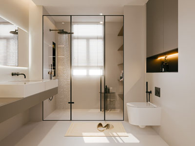 现代奶油风卫浴间 洗手间