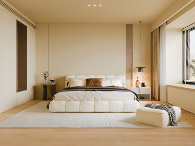 现代奶油风卧室