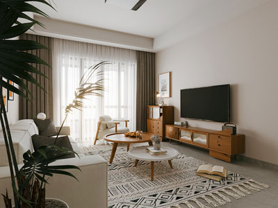 北欧中古风客厅