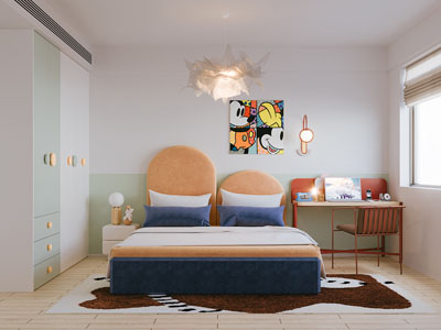 现代卧室 儿童房