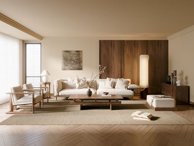 新中式中古风客厅