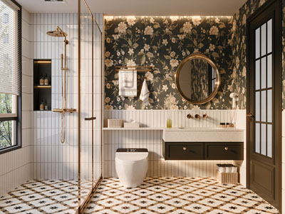 法式轻奢卫浴间 洗手间