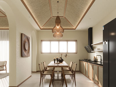 侘寂风厨房餐厅