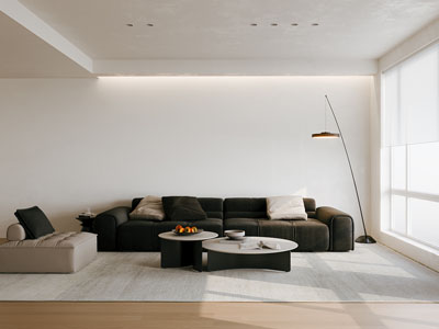 现代客厅多人沙发 茶几组合3d模型 现代客厅多人沙发 茶几组合