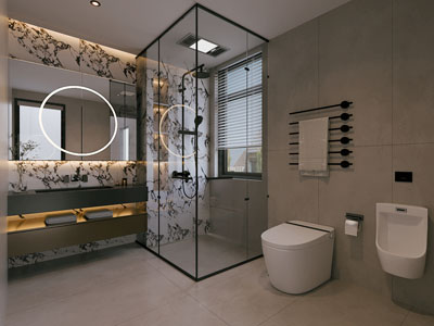 现代卫浴间 洗手间