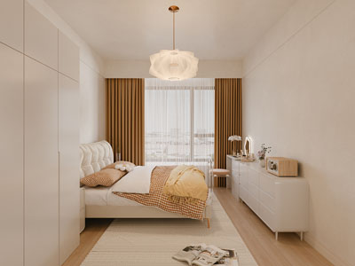 现代奶油风卧室