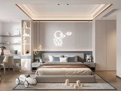 现代卧室 儿童房