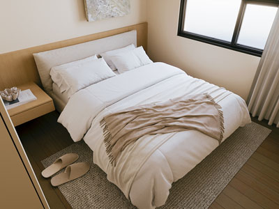 现代卧室 双人床