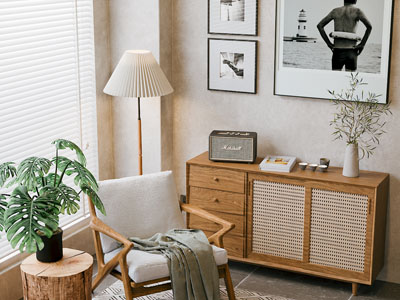 现代中古风休闲椅子 玄关柜 边柜