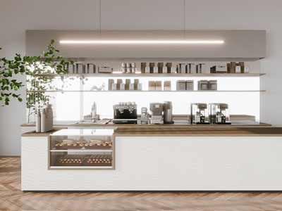 现代咖啡厅设备 操作台3d模型 现代咖啡厅设备 操作台