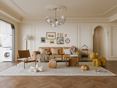 欧式中古风客厅