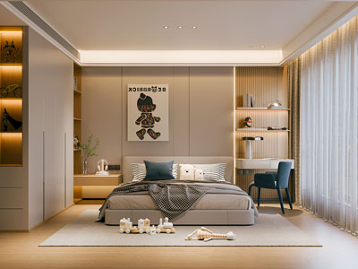 现代卧室 儿童房