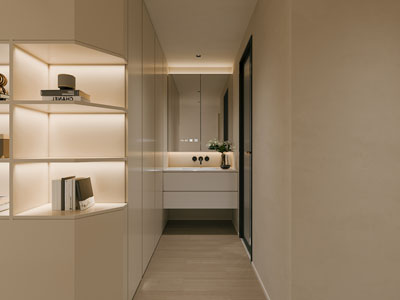 现代卫浴间 洗手间干区