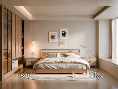 现代中古风卧室