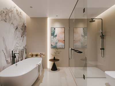 现代卫浴间 洗手间