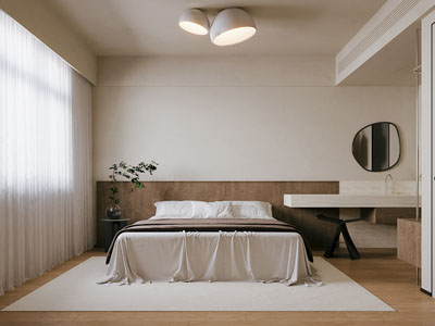 现代中古风卧室