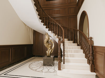 欧式中古风楼梯间