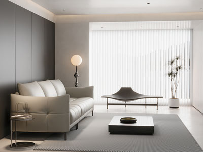 现代客厅多人沙发 休闲椅子和茶几组合