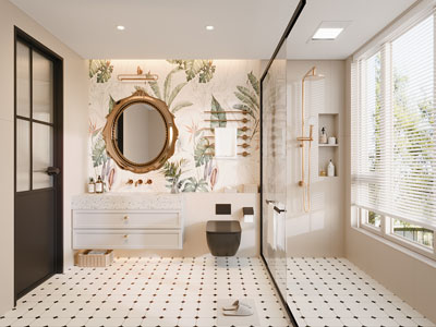 法式轻奢卫浴间 洗手间