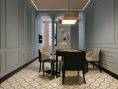 新古典棋牌室 娱乐休闲室