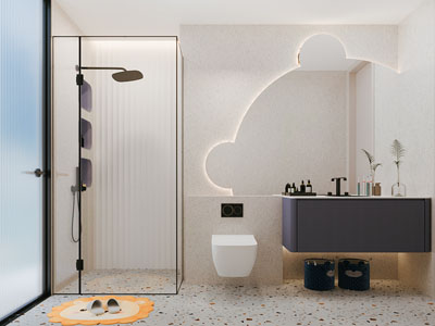 现代卫浴间 洗手间