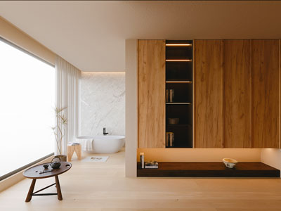 现代中古风隔断柜