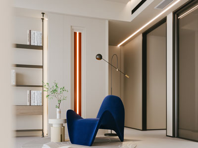 现代休闲椅子 边几