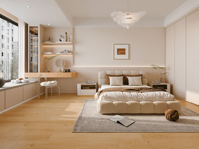 现代奶油风卧室