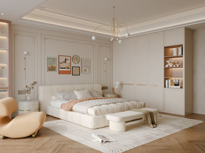 法式轻奢奶油风卧室