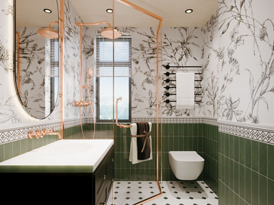 法式轻奢卫浴间 洗手间